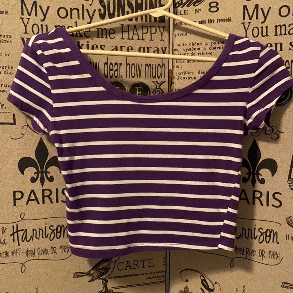 3/$12 SALE 🌈Wet Seal purple crop top